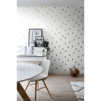 ESTA wallpaper white with golden triangles