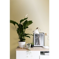 ESTA wallpaper gold with white dots