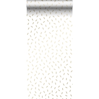 ESTA wallpaper white with golden stripes