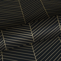 ESTA wallpaper black and gold herringbone