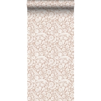 ESTA wallpaper with flowers terracotta