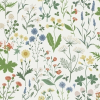 ESTA wallpaper with wild flowers in different colors