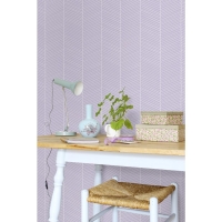 ESTA wallpaper lilac herringbone
