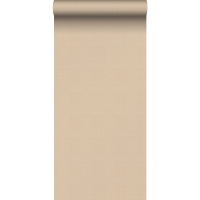 ESTA warm beige wallpaper with a linen texture