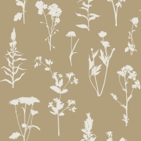ESTA wallpaper wild flowers dark beige