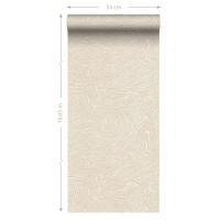 ESTA wallpaper 3D wavy lines beige