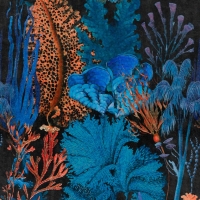 Premium wallpaper Coral reef blue