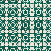Premium wallpaper Aegean Tiles Green
