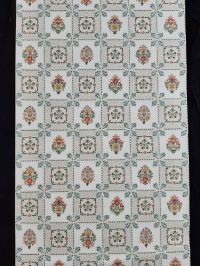 Papier peint vintage geometrique carrelage