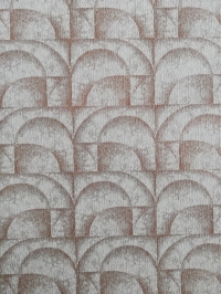 Vintage geometric wallpaper brown arches
