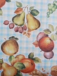 Fruity vintage geometric wallpaper