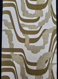 Groen vintage geometrisch behang