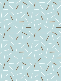 Papier peint LAVMI Matches lignes blanc et brun sur un fond bleu