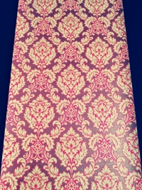Red brown damask vintage wallpaper
