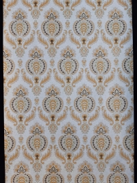 Damask vintage wallpaper brown gold