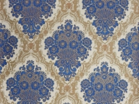 blue beige damask wallpaper