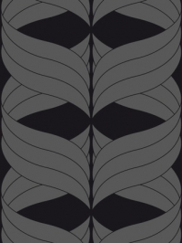 silver geometric figure on a black background
