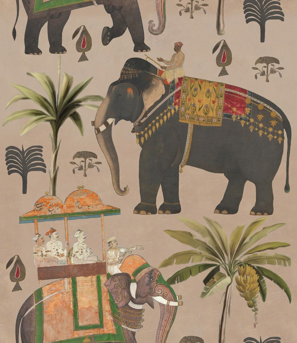 combinatie kapok knijpen De olifanten processie behang - Funkywalls - Dé webshop voor vintage en  modern behang