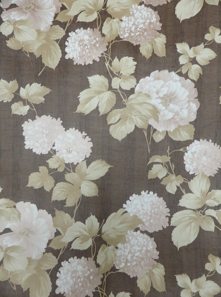 onenigheid majoor versneller bruine bloemen vintage behangpapier - Funkywalls - Dé webshop voor vintage  en modern behang