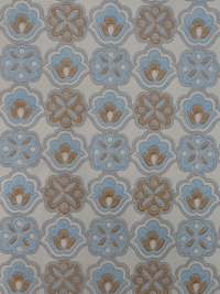 geometric vintage wallpaper blue brown