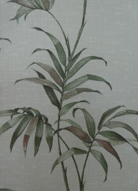 vintage behang groene plant