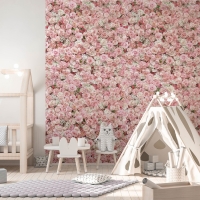 Papier peint mur de roses