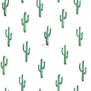 ESTA behang kleine cactus smaragd groen