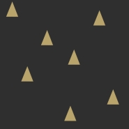 ESTA behang zwart met gouden driehoeken
