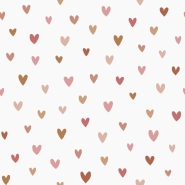 ESTA wallpaper terracotta and pink hearts