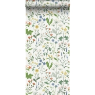 ESTA wallpaper with wild flowers in different colors