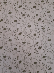 Vintage floral wallpaper with small green twigs