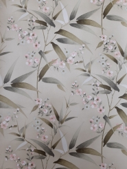 Bamboo blossoms floral vintage wallpaper