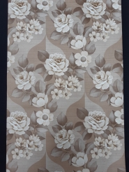 Bruin vintage bloemenbehang