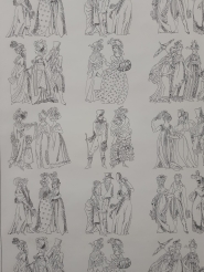 Mintgreen fifties wallpaper bourgeoisie