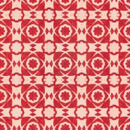 Premium wallpaper Aegean Tiles red