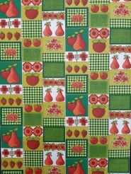 fruit en bloemen motief