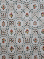 Tiles pattern vintage geometric wallpaper