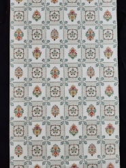 Papier peint vintage geometrique carrelage