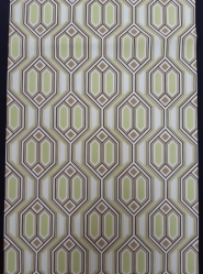 Green and brown vintage geometric wallpaper