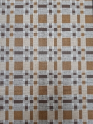 Bruin vintage geometrisch behang