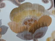 grijs bruin bloemen behangpapier