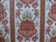 vintage medaillon behang rood