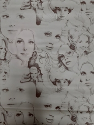 Papier peint vintage visages
