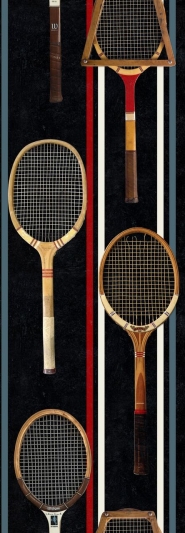 Tennis rackets wallpaper black