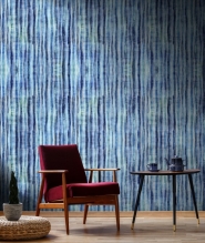 Premium wallpaper Tie Dye Aquamarine