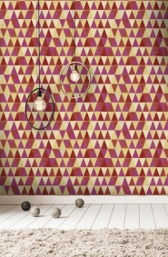 Circus pattern yellow red