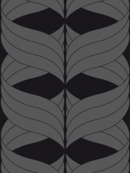 silver geometric figure on a black background