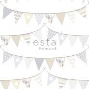 ESTA wallpapar flags beige grey