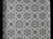 Vintage floral wallpaper with grey and taupe flowers