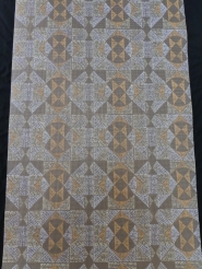 bruin geometrisch vintage behang